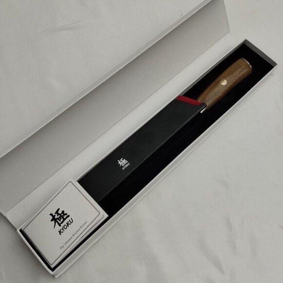 KYOKU Bread Knife 10" Daimyo Series Japanese Damascus Steel Blade SharpKnife - Picture 7 of 8